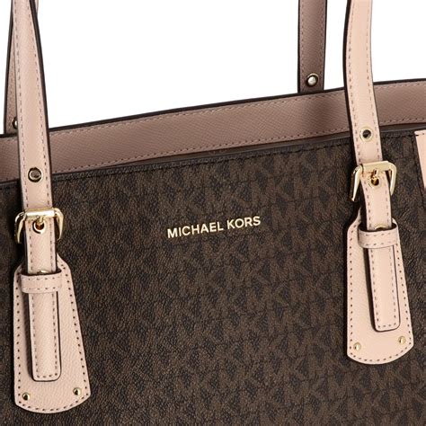 michael kors tasche beige logo|michael kors tragetasche.